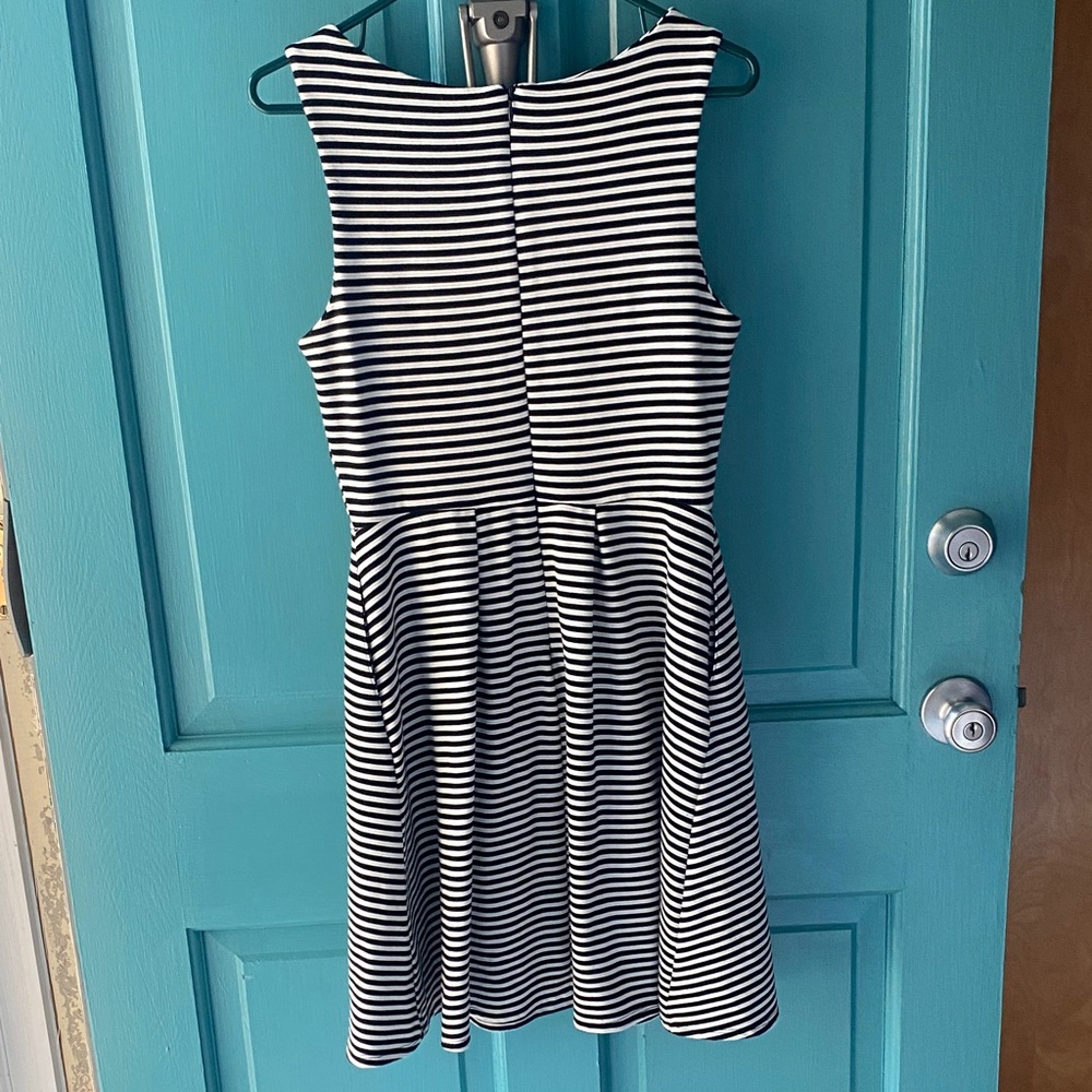 Merona Black and White Striped Sleeveless Dress - Picture 3 of 4